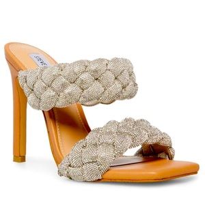 Steve Madden KENLEY-R RHINESTONES open toe pump